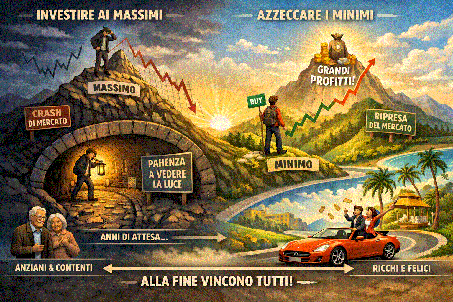 Comprare ai massimi di mercato: la verità nuda sui drawdown storici