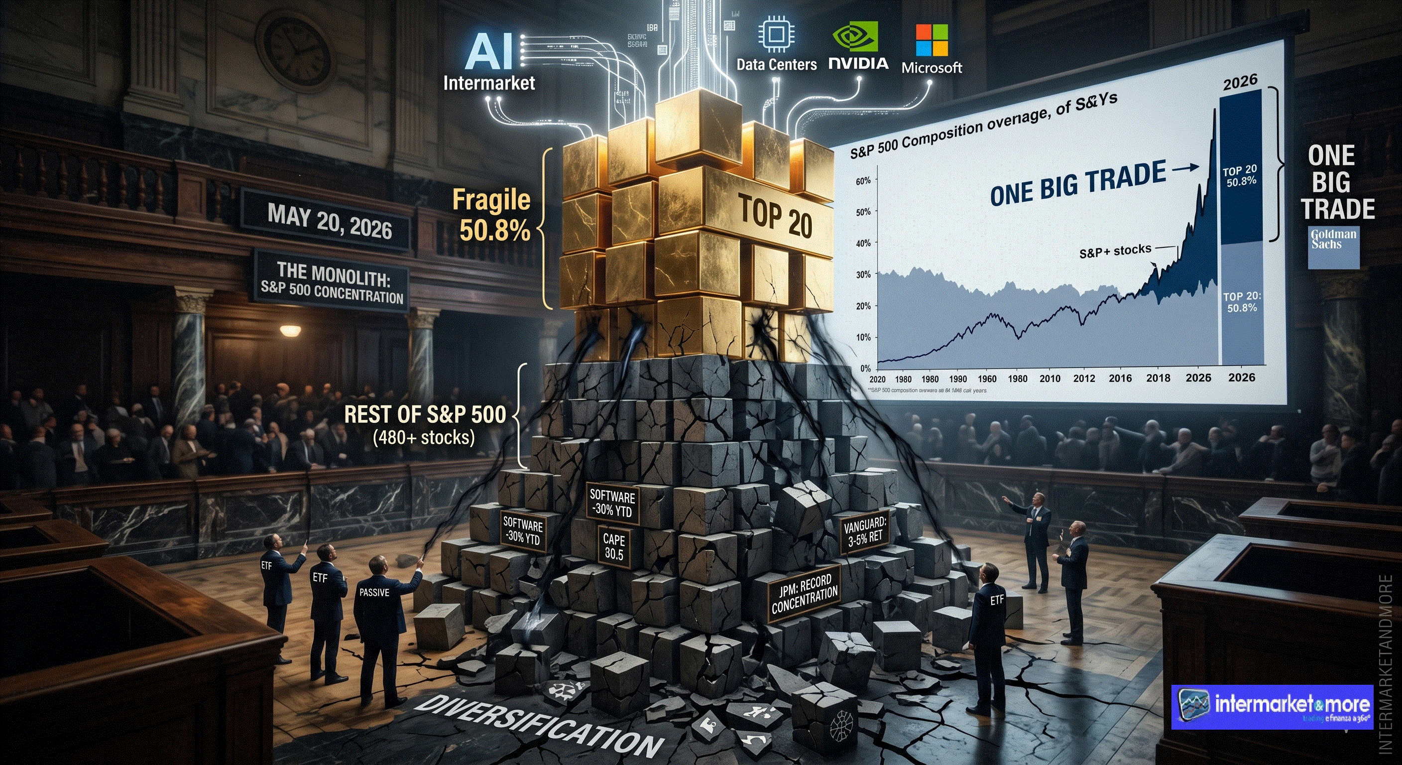 One Big Trade: il 51% del mercato è in mano a 20 titoli